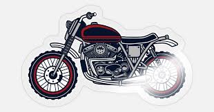 offroad caferacer motorcycle sticker