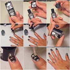 apply magnetic polish using nails inc