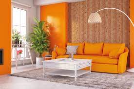 what goes with an orange couch 5