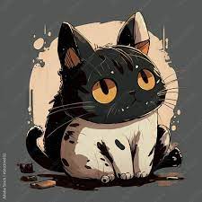 cute cartoon cat background cute