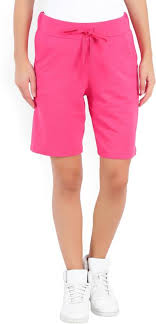 Lc Waikiki Solid Women Pink Basic Shorts