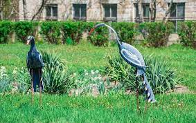 Garden Sculpture At Askania Nova Zoo
