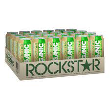 24 cans rockstar organic energy drink