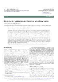 Pdf Control Chart Applications In Healthcare A Literature