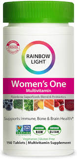 Amazon Com Rainbow Light Women S One Multivitamin For Women With Vitamin C Vitamin D Zinc For Immune Support Clinically Proven Absorption Of 7 Key Nutrients Non Gmo Vegetarian Gluten Free 150 Tablets