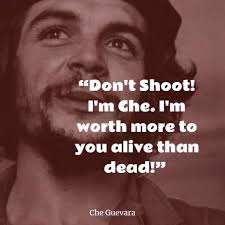 I don't care if i fall as long as someone else picks up my gun and keeps on shooting.. Stupids Have Done The Opposite Che Guevara Quotes Facebook