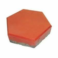 Red Hexagonal Paver Blocks