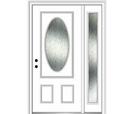 White Fiberglass Prehung Front Door