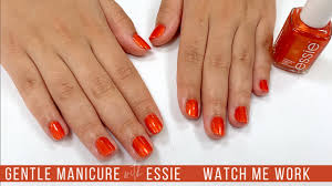 gentle manicure with essie make no