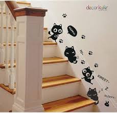 Decor Kafe Cute Cat Fashion Wall