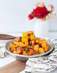 roasted ernut squash with sage