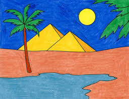 Giza egypt pyramids of giza luxor egypt places to travel places to see travel destinations great pyramid of giza seven wonders ultimate travel. How To Draw The Pyramids Art Projects For Kids
