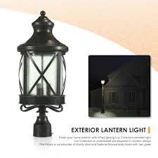Etoplighting Lux Collection Exterior Outdoor Lantern Post Light With Rain Glass