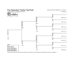 Blank Family Tree Chart Free Excel Word Documents Download With