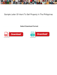 letter of intent to sell property