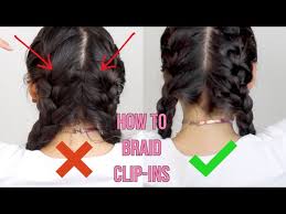 For safety and personal hygiene we are unable to exchange or refund hair extensions, wigs & beauty products. How To French Braid Clip In Hair Extensions Youtube