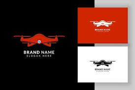 drone logo design template drone sign