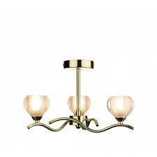 Cynthia Brass Or Gold Ceiling Light