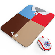 retro rugby shirt mouse mat office work