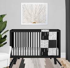Baby Crib Bedding Black White Nursery