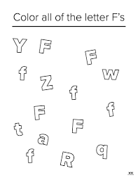 letter f worksheets 50 free