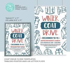 Coat Drive Template Editable Winter