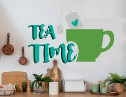 Tea Time Wall Decal Big Wall Letters