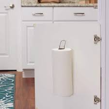 Nickel Door Mounted Paper Towel Holder