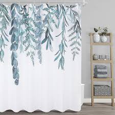 shower curtain linen texture lime green