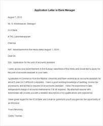 Bank application letter for loan. Letter To Bank Manager For Documents