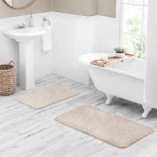 polyester bath rug set
