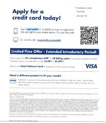 promotion visa credit card