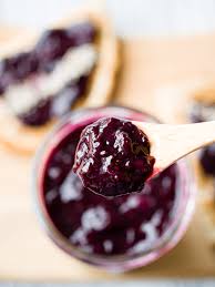 easy blueberry jam with chia seeds low
