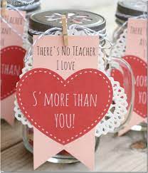 valentine for teacher mason jar