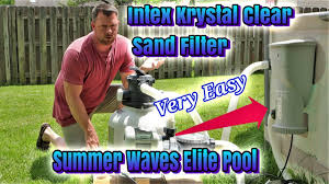 intex krystal clear sand filter pump