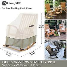 Patio Rocking Chair Cover 2 Pack