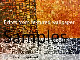 Textured Wallpaper For Collagraph