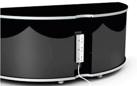 sirius 1200 black and oak corner tv cabinet