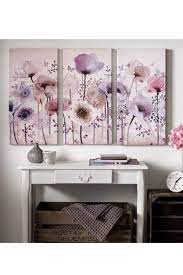 Buy Purple Classic Poppy Trio Wall Art