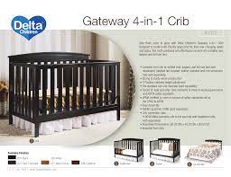 delta children gateway 4 in 1 crib