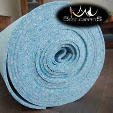 luxury foam carpet blue underlay