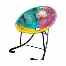 Multicolor Plastic Outdoor Rocking Chair