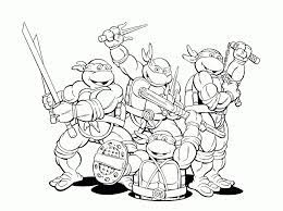 print ninja turtles outline coloring