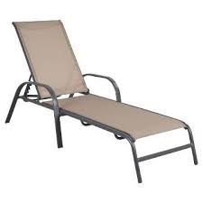 Stack Sling Patio Lounge Chair Tan