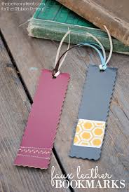 Faux Leather Bookmarks The Ribbon Retreat Blog