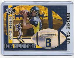 Finally, an aaron rodgers rookie card in his greenbay packers uniform! Aaron Rodgers 2005 Press Pass Big Numbers Rookie Card