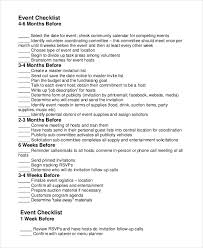 Event Planning Checklist 11 Free Word Pdf Documents Download