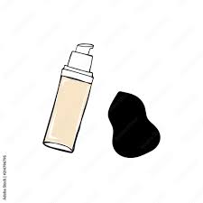 foundation cream and beauty blender