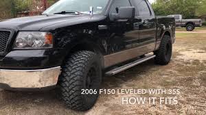 2006 F150 On 35s How Does It Fit How To Fit 35x12 50 With Only A Leveling Kit 04 08 F150 Pro Comp