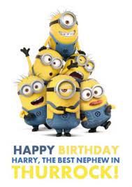 This printable minion puzzle is a fun way to help your little ones learn numbers and learn about putting puzzles together. Minion Birthday Cards Moonpig